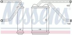 Радиатор отопителя Nexia (до 2008 г.) алюм., NISSENS (76511) (03059812)