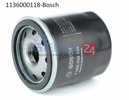 Фильтр масляный BOSCH 1136000118 на Джили Эмгранд Х7