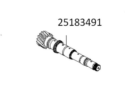 Вал, первичный GENTRA/LACETTI 25183491 на Шевроле Лачетти