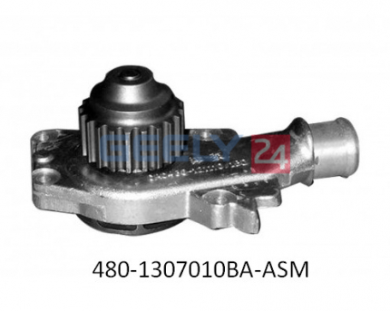 Насос водяной + прокладка (помпа) (UK, ASM) 480-1307010ba на Чери ЗАЗ Форза А13
