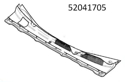 Панель водостічна Cobalt 52041705 на Равон Р4, Кобальт