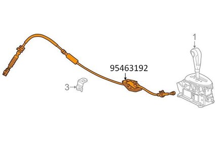 Трос рычага переключения акпп R2 95463192 на Равон Р2 Спарк