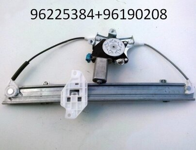 Стеклоподъемник передний правый электрический (в сборе с мотором) 96225384+96190208 на Деу Ланос