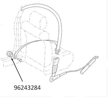 Втулка дистанционная GENTRA/LACETTI 96243284 на Шевроле Лачетти