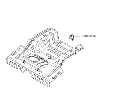 Кронштейн запасного колеса MATIZ II 96318399 на Дэу Матиз