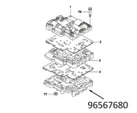 Корпус клапанов нижний Matiz II 0.8 A/T