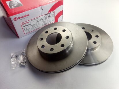 Диск тормозной Aveo 13'', BREMBO (09.3090.20) пара (96574633) 96574633 на Шевроле Авео