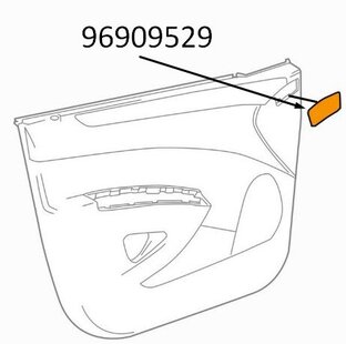 Крышка облицовки передней боковой двери R2 96909529 на Равон Р2 Спарк