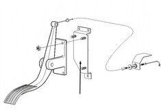Кронштейн педали акселератора